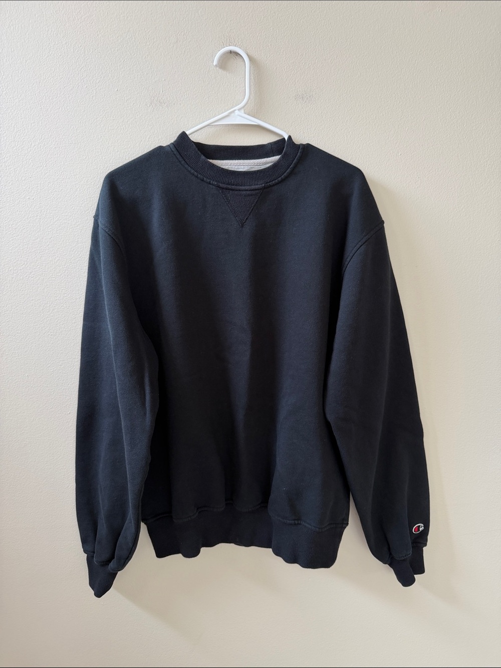 Champion Men's Black Crewneck Sweatshirt Sz M